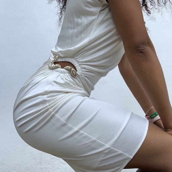 Roberto Cavalli Cutout Snake Dress - Picture 1 of 12